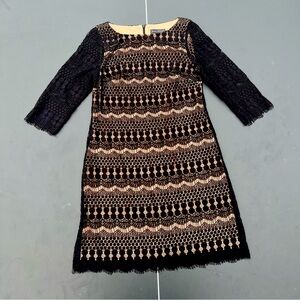 Elegant Black Lace sheath Dress